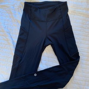NWOT Lululemon Fast and Free Black Leggings